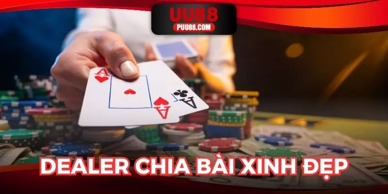 Casino UU88 có các Dealer xinh đẹp chia bài