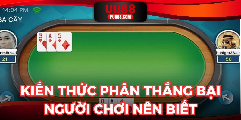 Kiến thức phân thắng bại người chơi nên biết